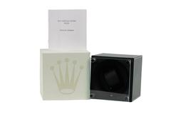 ROLEX Green Leather WATCH WINDER Swiss Made CASE w/ BOX Rare