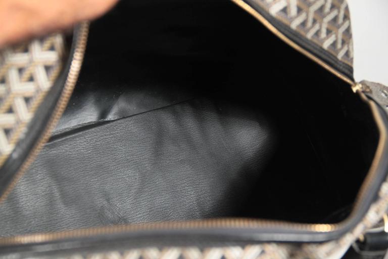 Goyard Vintage Black Chevron Canvas Monsieur Hulot Pet Dog