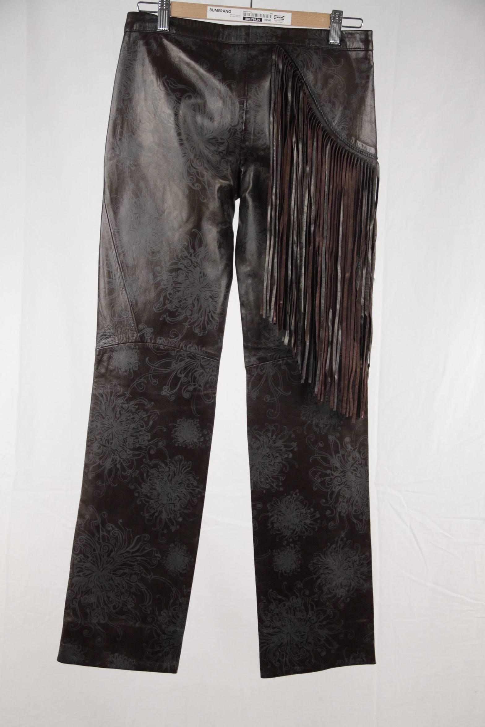 trousers with fringes