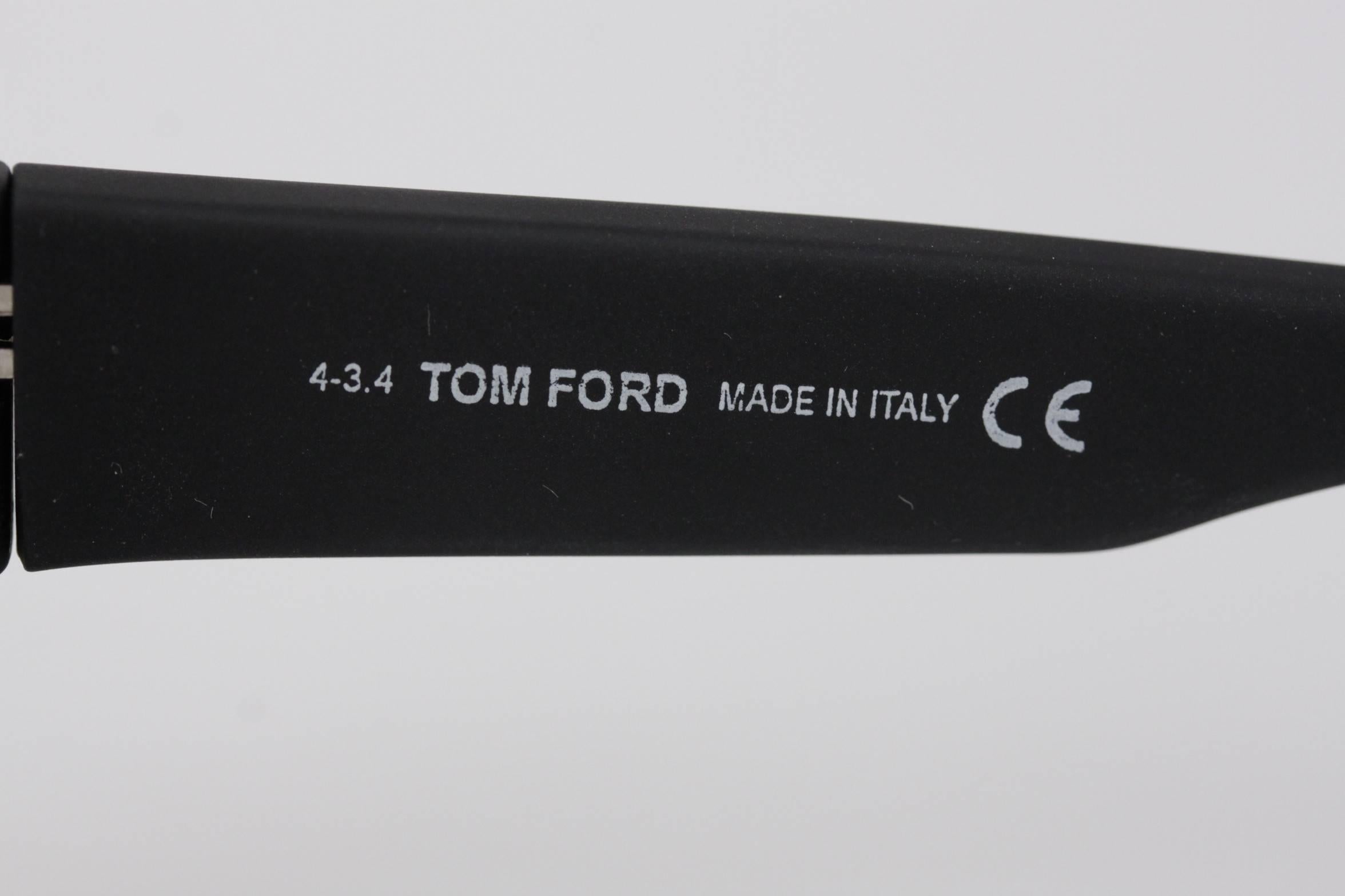 TOM FORD Eyewear Matte Black SUNGLASSES SASHA TF 401 02A 59/13 Side Shields 2