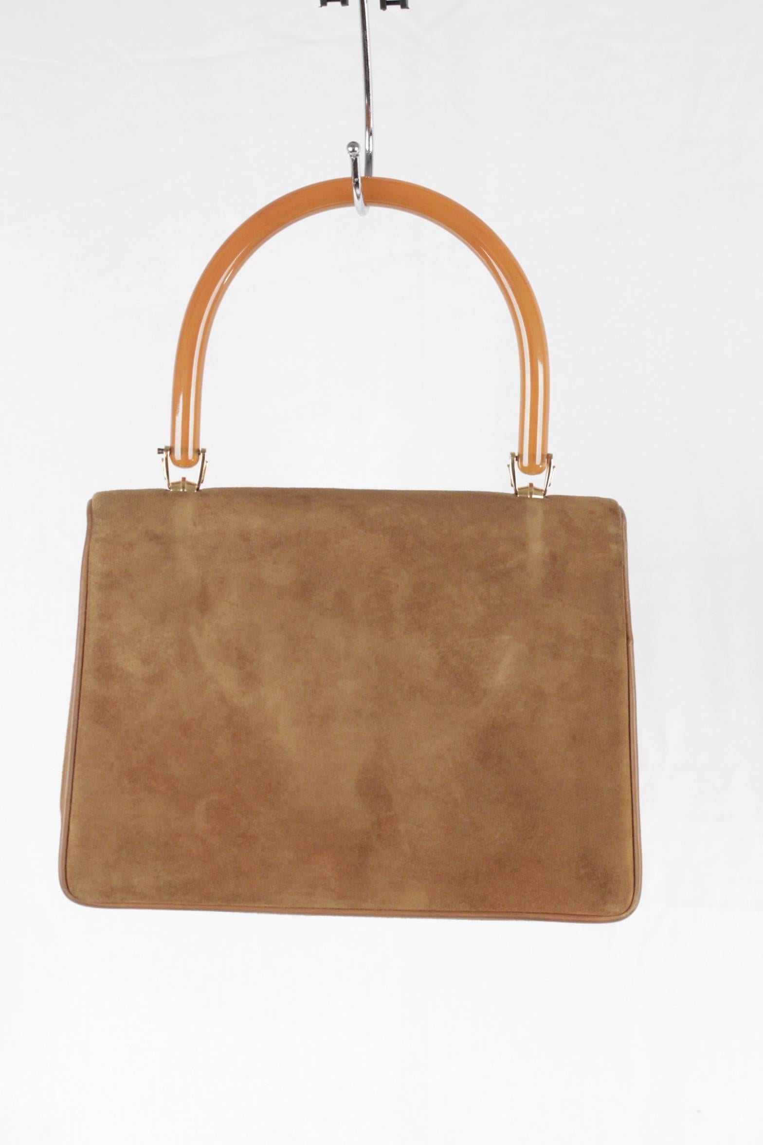 light brown handbag