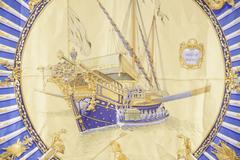 HERMES PARIS Vintage Silk Scarf LA MARINE A RAMES 1978 Ledoux & Rybaltchenko