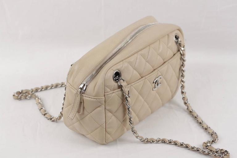 chanel camera bag beige