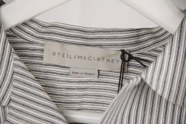 STELLA McCARTNEY Striped Cotton and Silk SHIRT and SHORT Pants SET Size ...