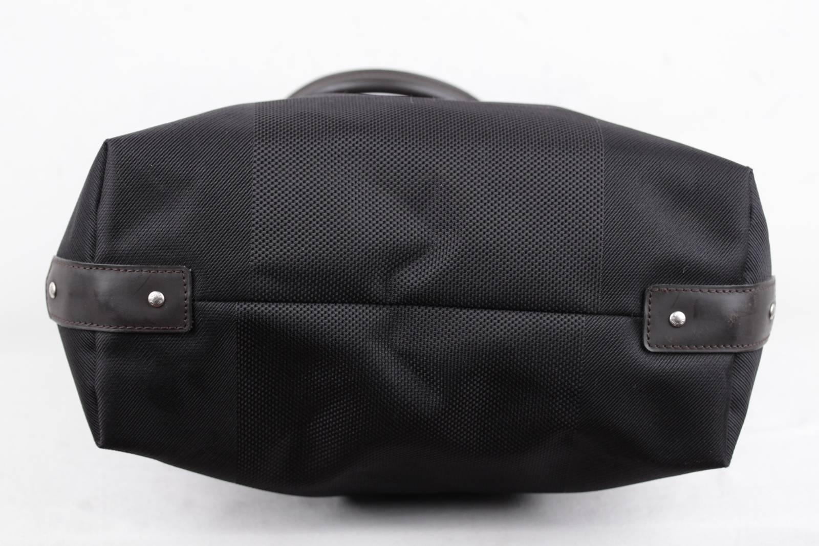  LOUIS VUITTON Black DAMIER GEANT Canvas COUGAR TOTE Top HandBAG Unisexe 