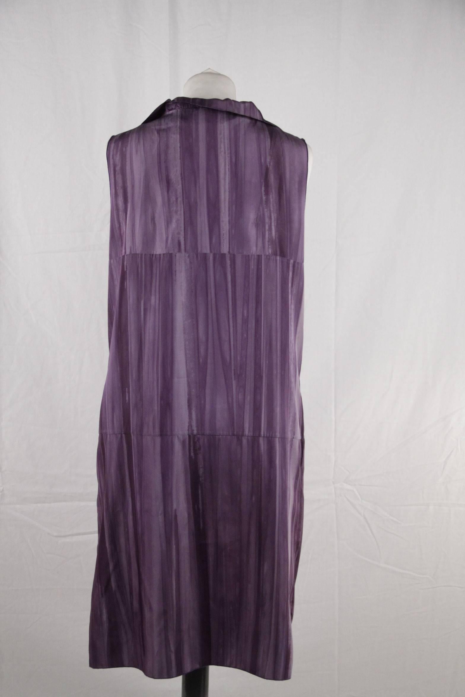 silky purple dress