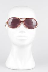 YVES SAINT LAURENT Vintage MINT women RARE Brown Aviator Sunglasses THOE 56/16