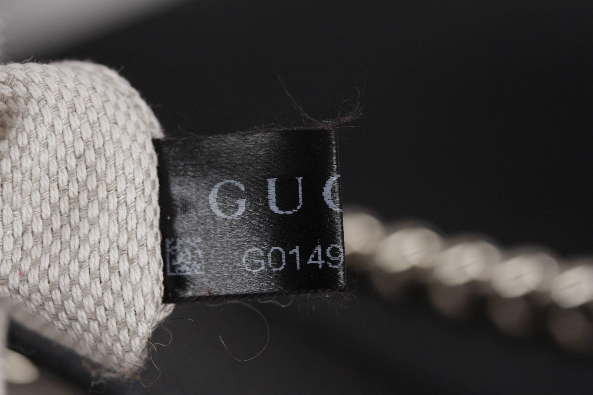 GUCCI Schwarzes Leder SOHO TOTE Shopping SHOULDER BAG mit GG-Logo 6