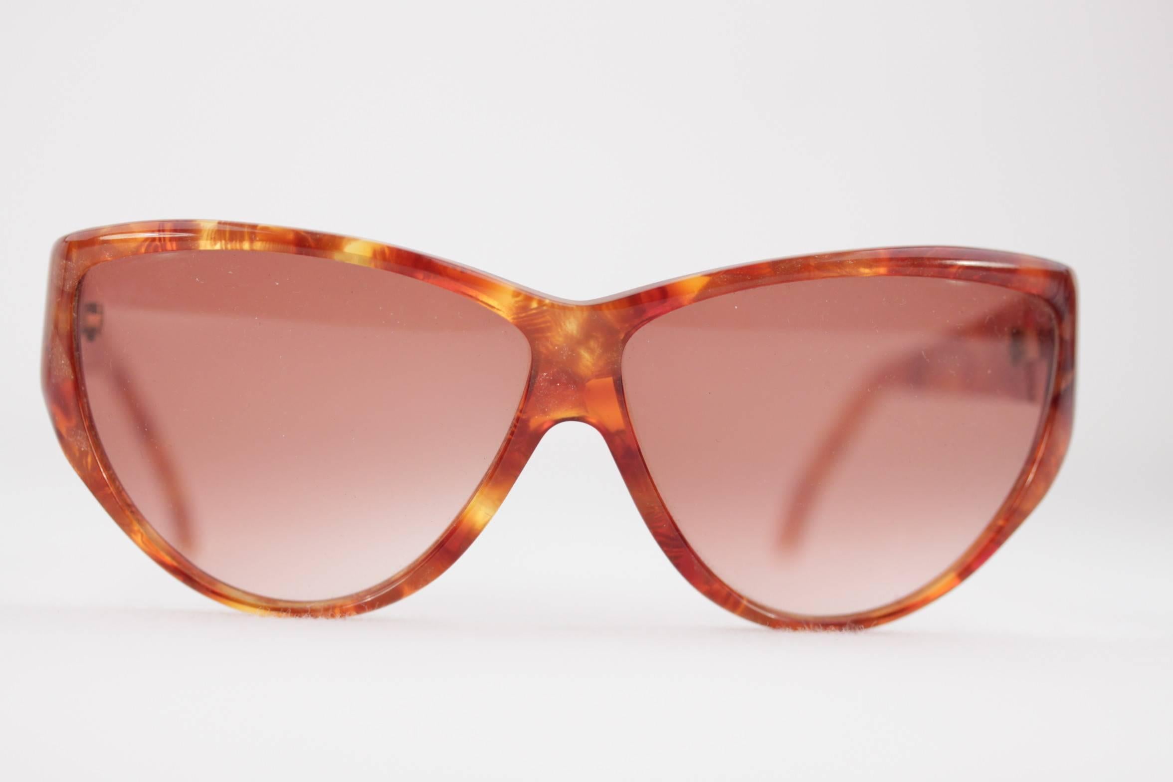 YVES SAINT LAURENT Vintage Sunglasses 8910 P130 Brown Frame France Eyewear 4