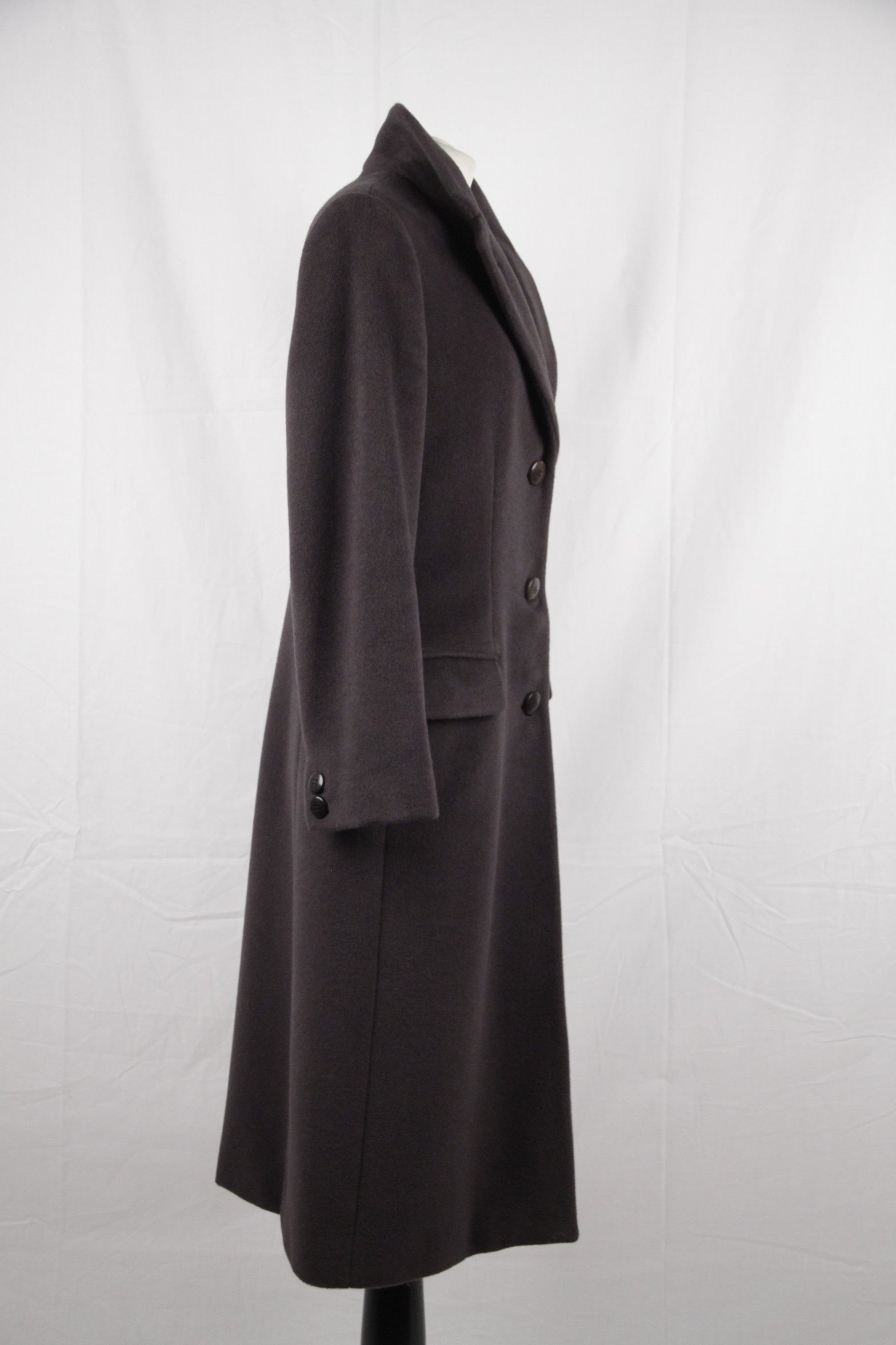 ARMANI COLLEZIONI Anthracite Gray Wool and Cashmere COAT Size 40 For Sale  at 1stDibs | armani collezioni cashmere coat