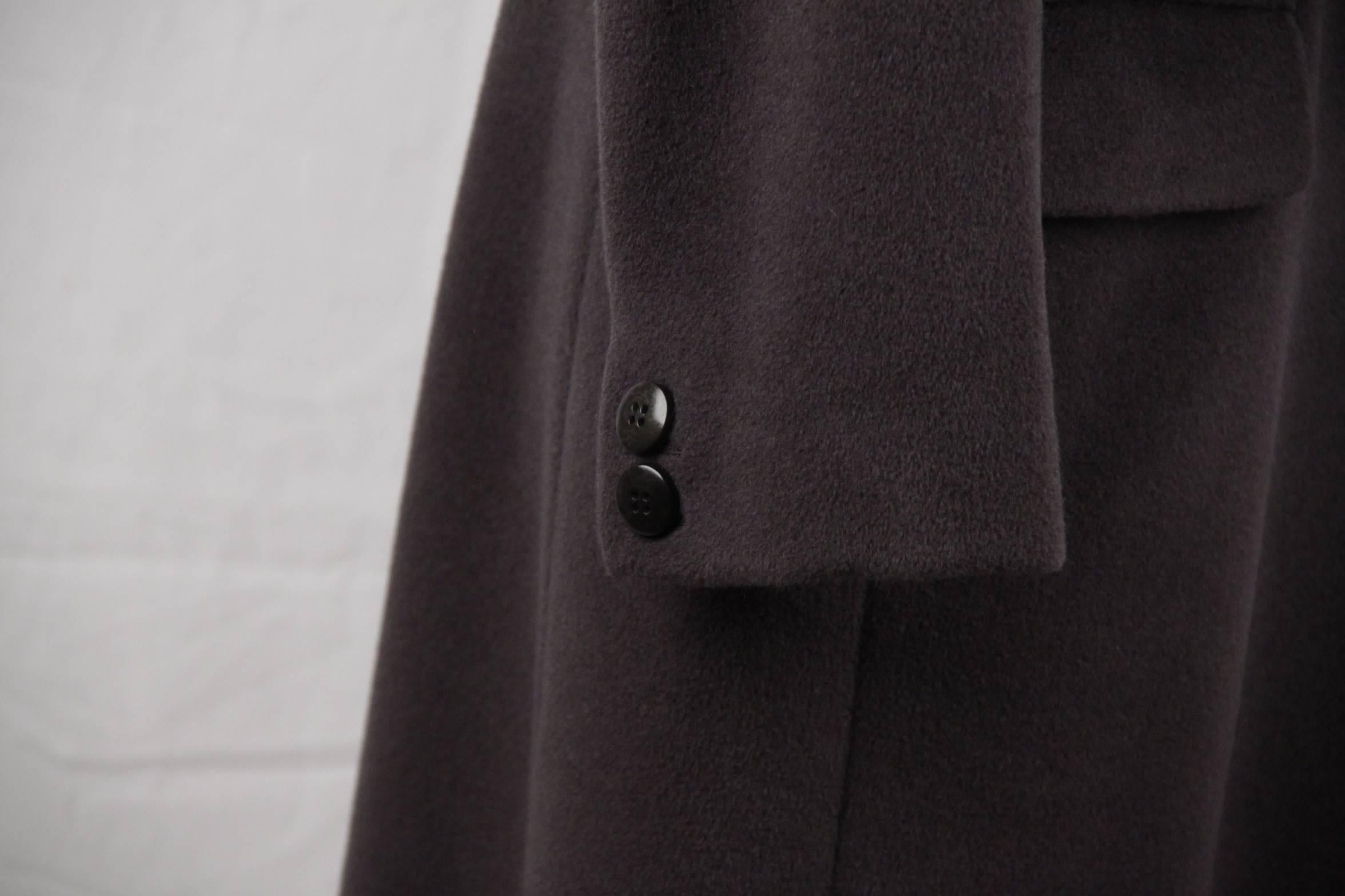 gray wool cashmere coat