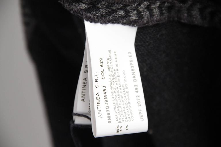 ARMANI COLLEZIONI Gray Textured Wool Blend BLAZER Jacket w/ DRAPING ...