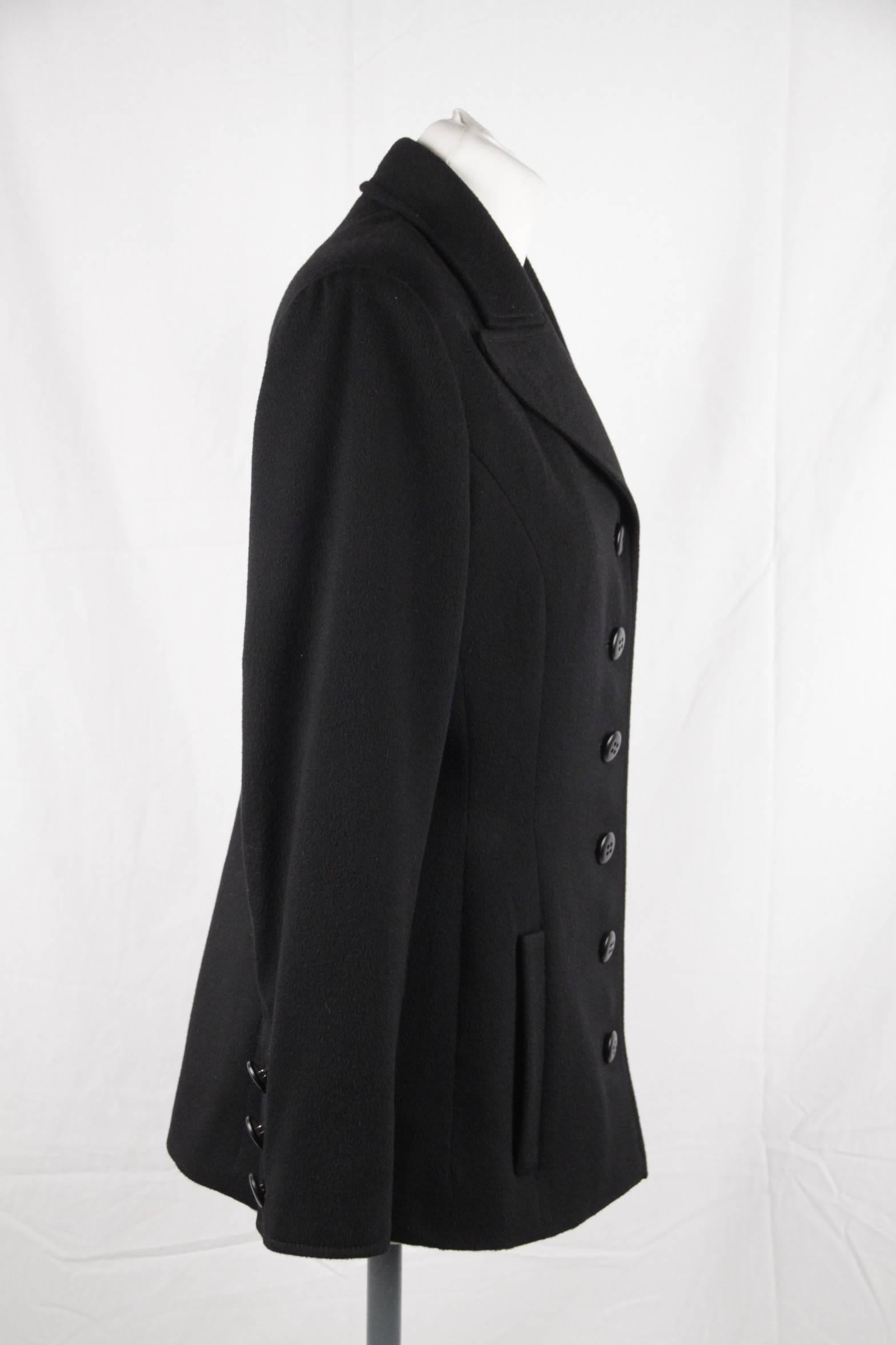 Women's VALENTINO BOUTIQUE Vintage Black Wool BLAZER Jacket SIZE 6 GT
