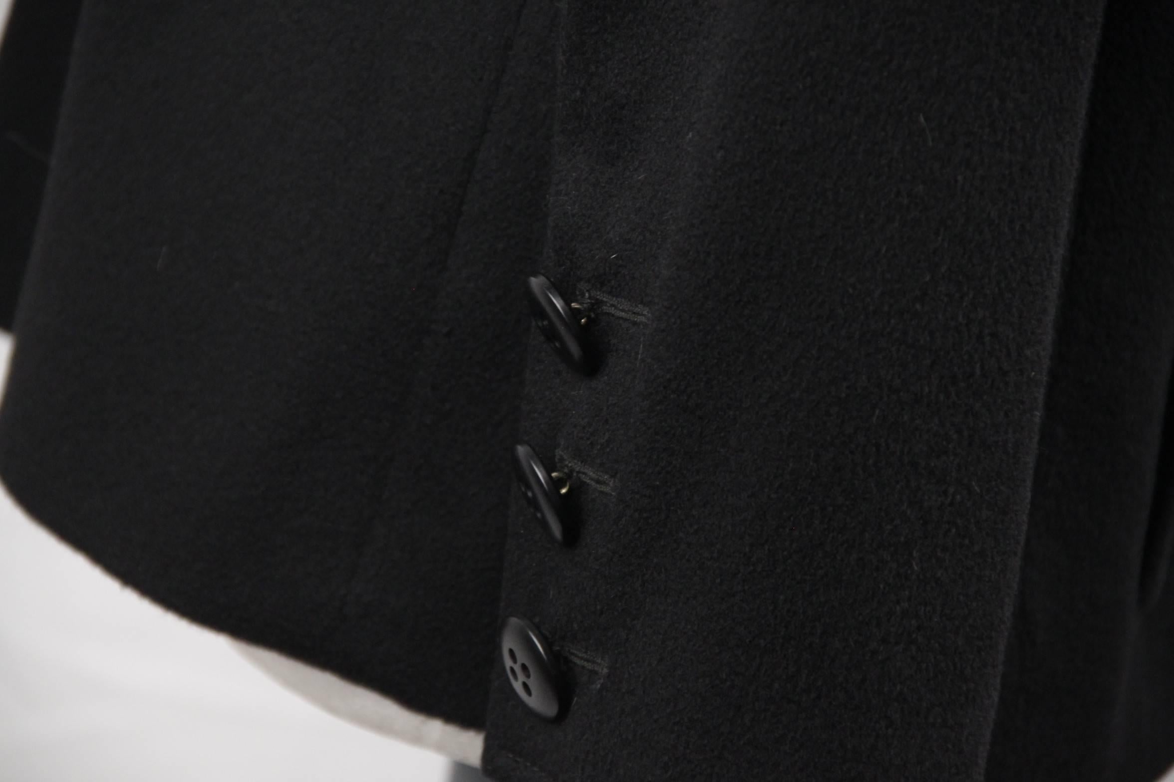 VALENTINO BOUTIQUE Vintage Black Wool BLAZER Jacket SIZE 6 GT 2