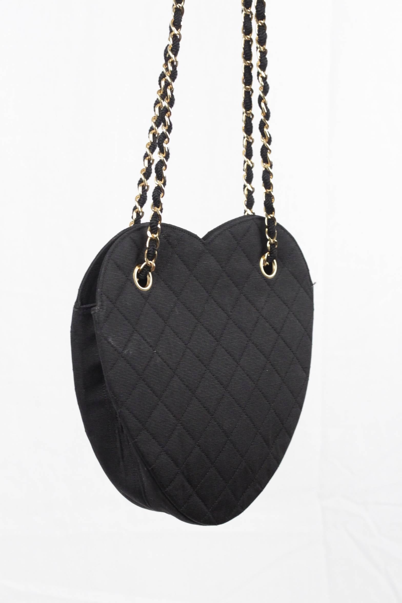 chanel heart-shaped vintage bag
