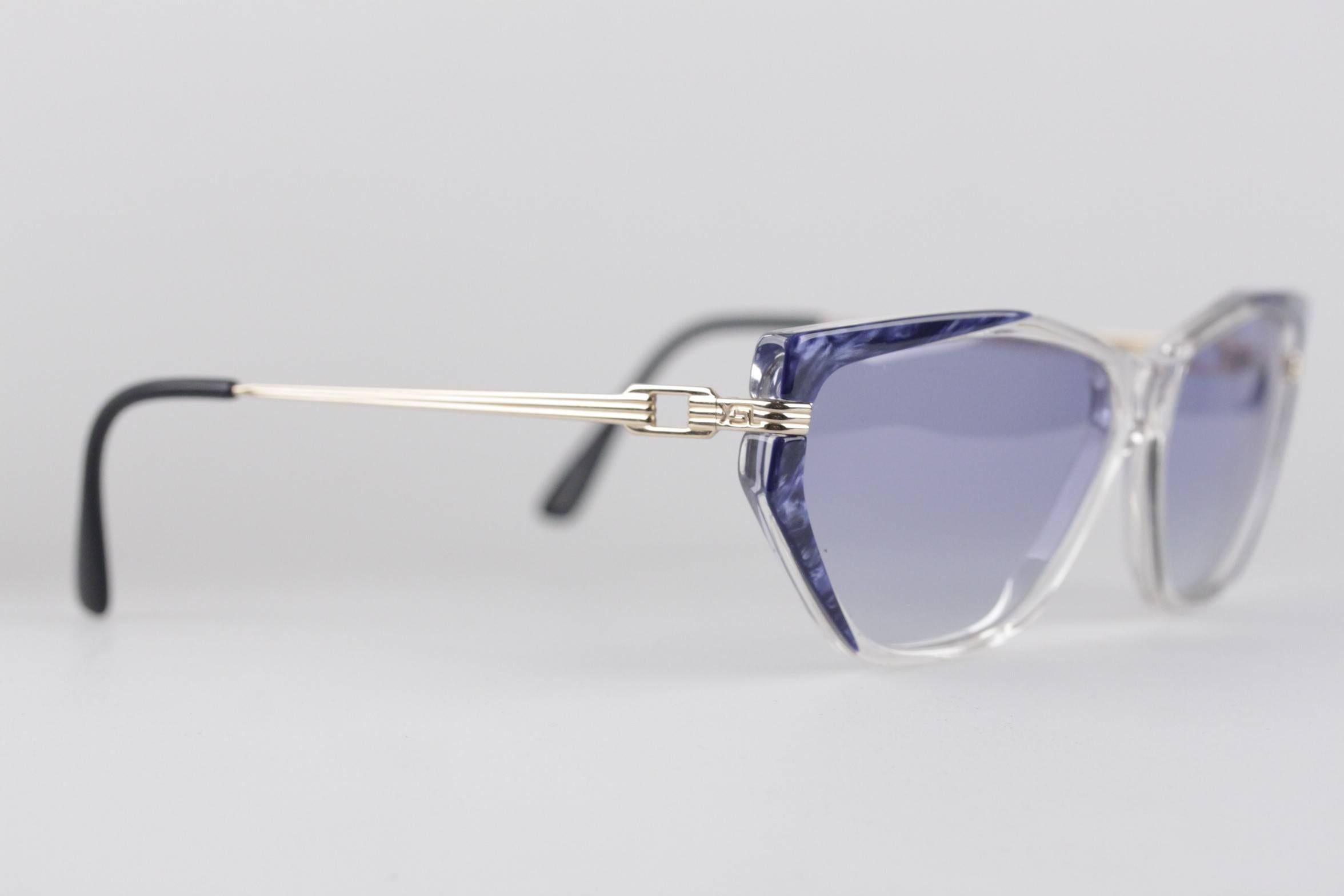 YVES SAINT LAURENT Vintage MINT Blue SUNGLASSES EUTERPE 60/13 710 In New Condition In Rome, Rome