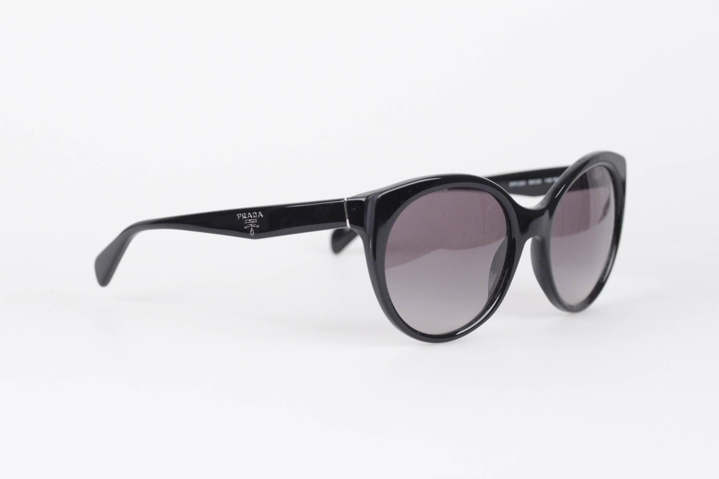 PRADA BLACK Diva Sunglasses mod. SPR 230 56/20 140 2N w/CASE and BOX For  Sale at 1stDibs | prada spr 230, prada sunglasses spr 230, prada spr230