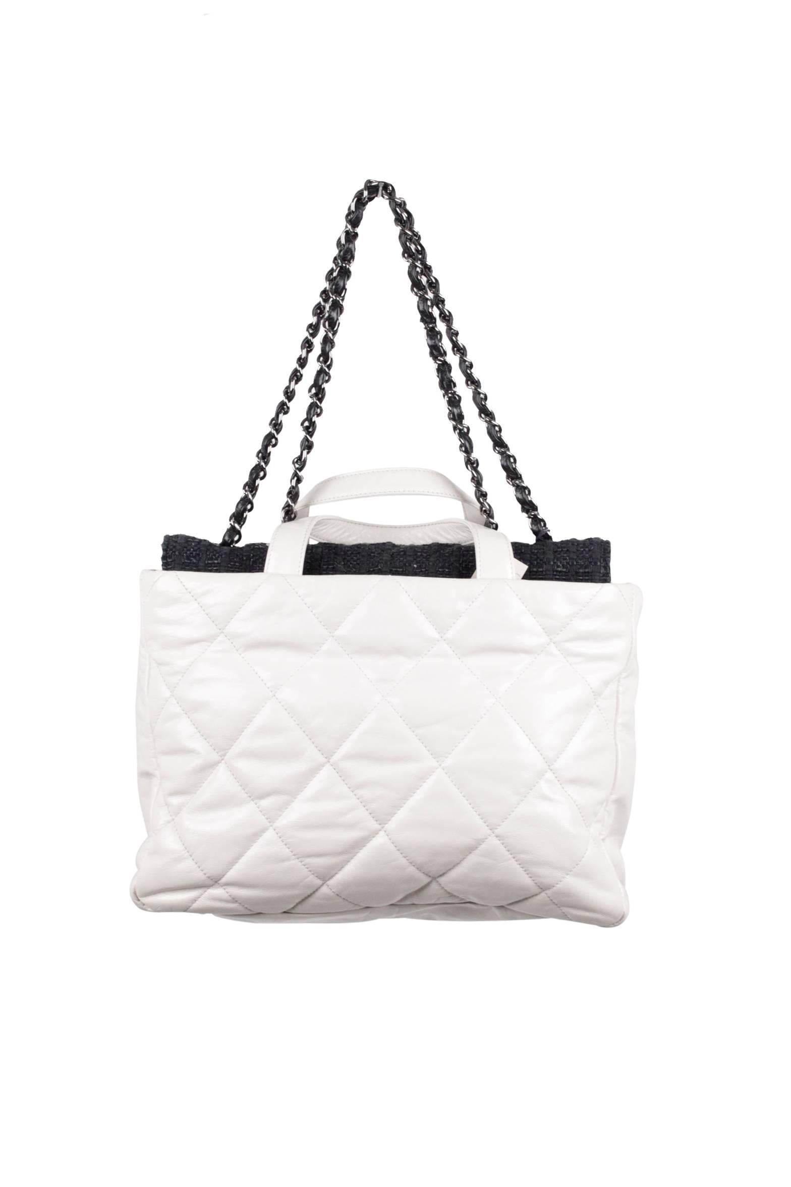 white quilted bags