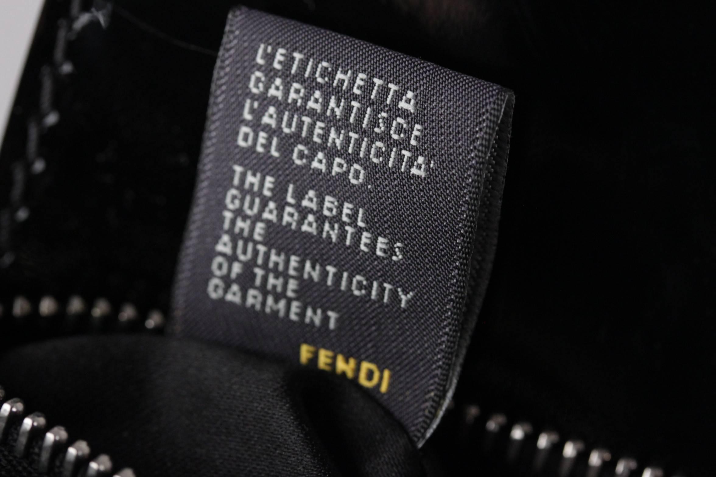 Women's FENDI Black Patent Leather CROSSWORD CLUTCH BAG Handbag