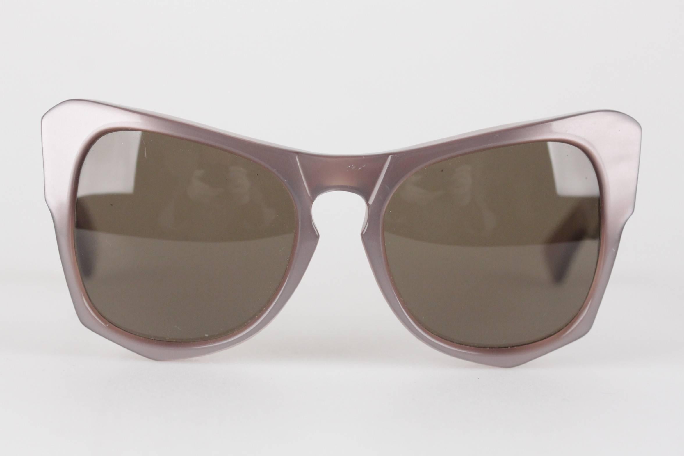 Gray YVES SAINT LAURENT Rare MINT Diva Oversized Sunglasses mod. VANESSA