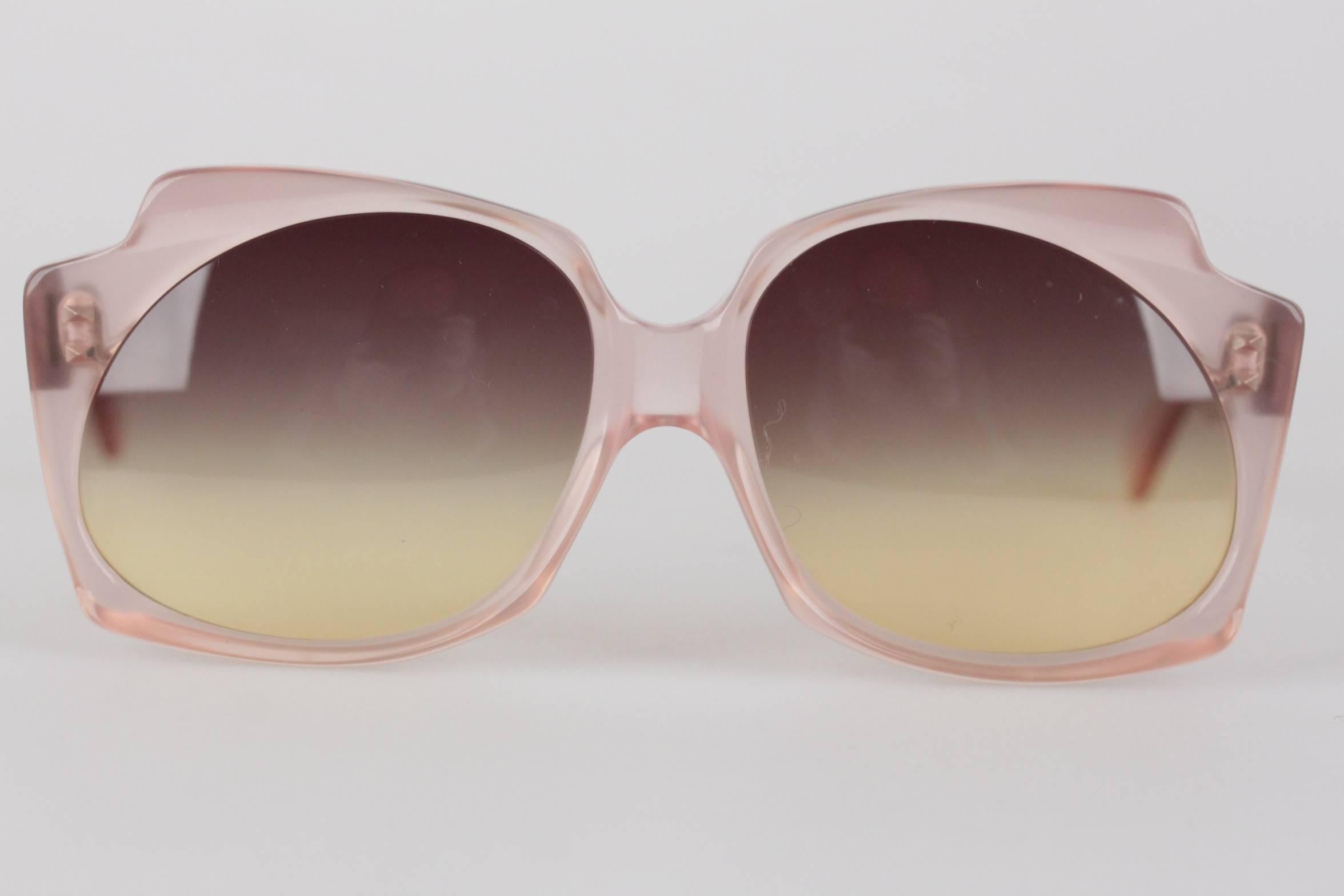 YVES SAINT LAURENT Vintage MINT RARE DIVA Pink Sunglasses NYMPHALIS In New Condition In Rome, Rome