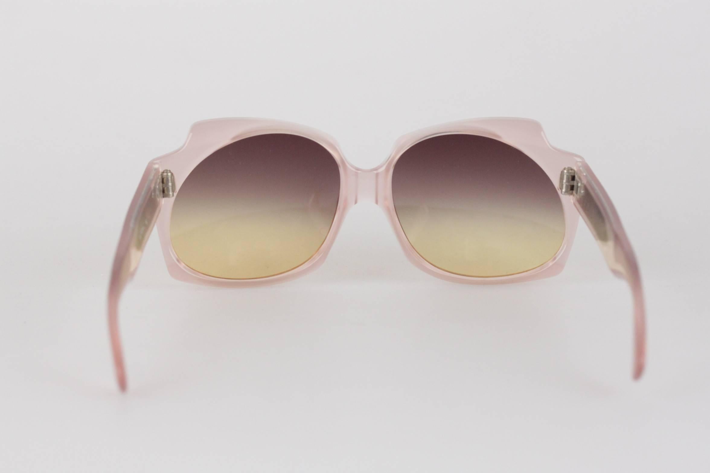 YVES SAINT LAURENT Vintage MINT RARE DIVA Pink Sunglasses NYMPHALIS 1