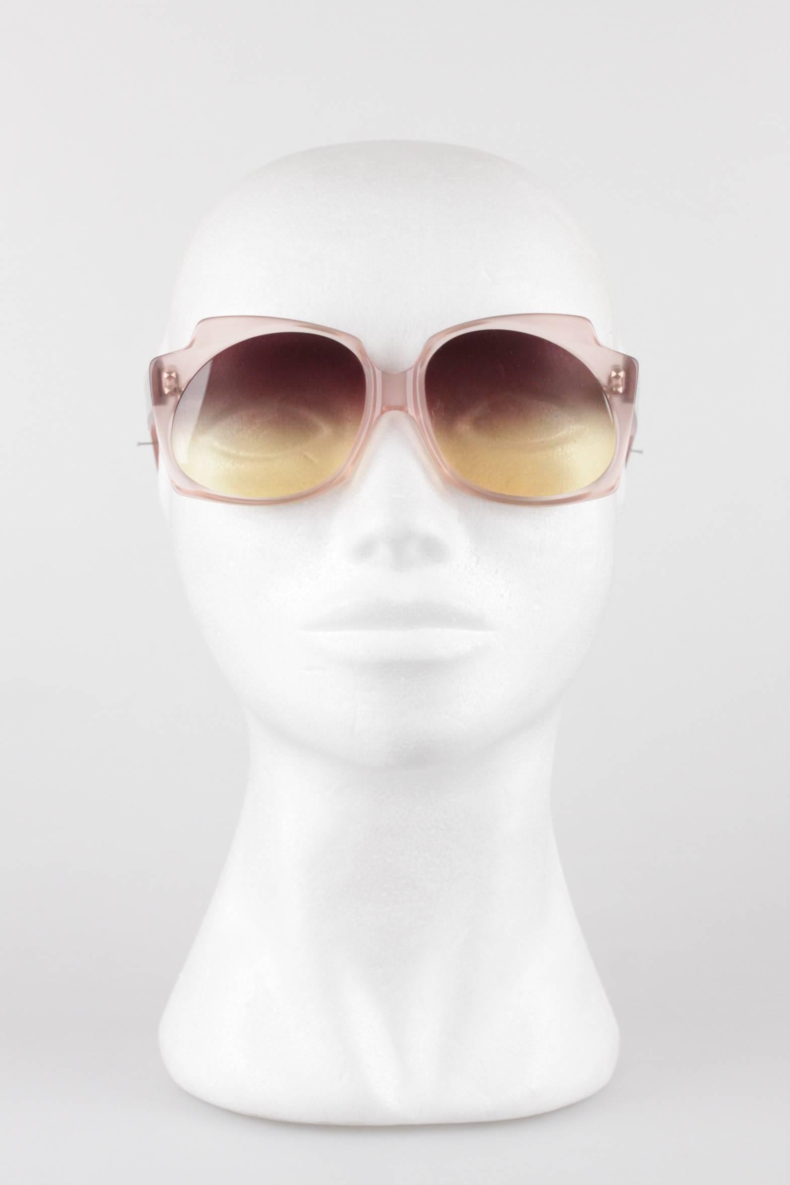 YVES SAINT LAURENT Vintage MINT RARE DIVA Pink Sunglasses NYMPHALIS 3