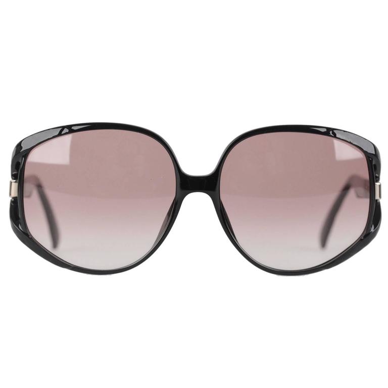 CHRISTIAN DIOR Vintage MINT OVERSIZED Black OPTYL Sunglasses mod. 2320