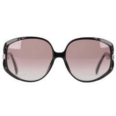 CHRISTIAN DIOR Vintage MINT OVERSIZED Black OPTYL Sunglasses mod. 2320 64/16