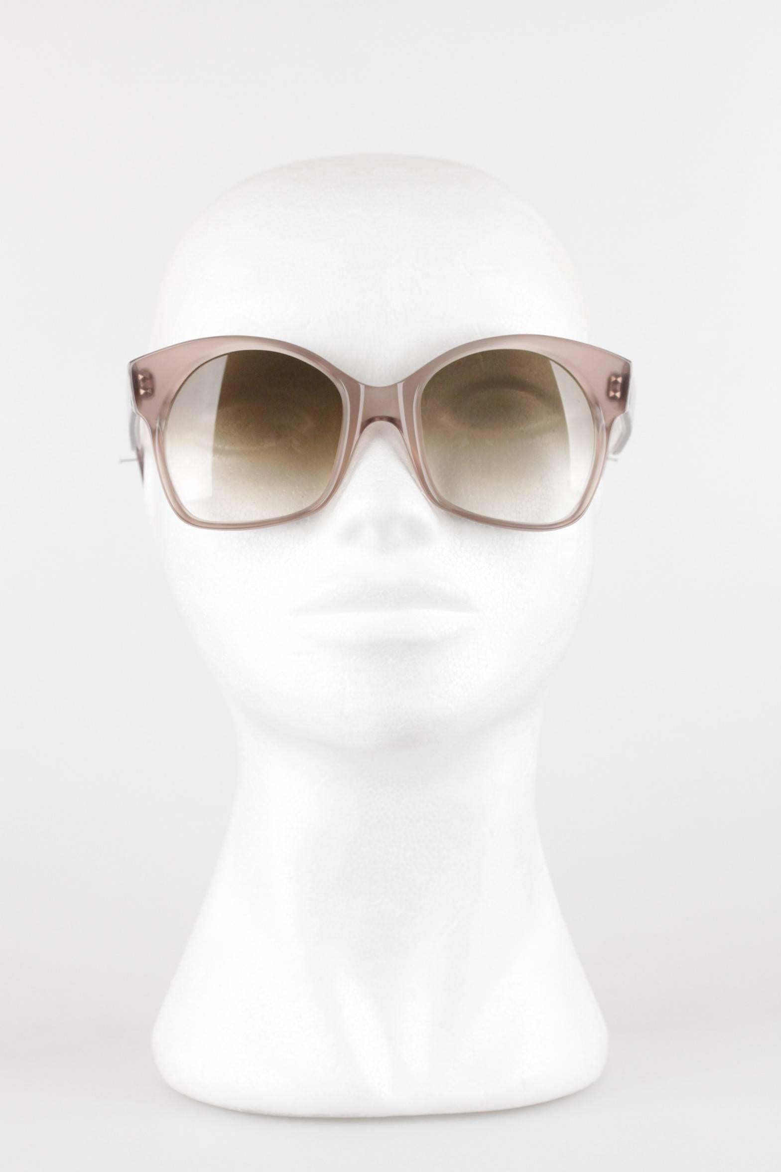 YVES SAINT LAURENT Vintage MINT RARE Large Gray Sunglasses AGRIAS 52/22 2