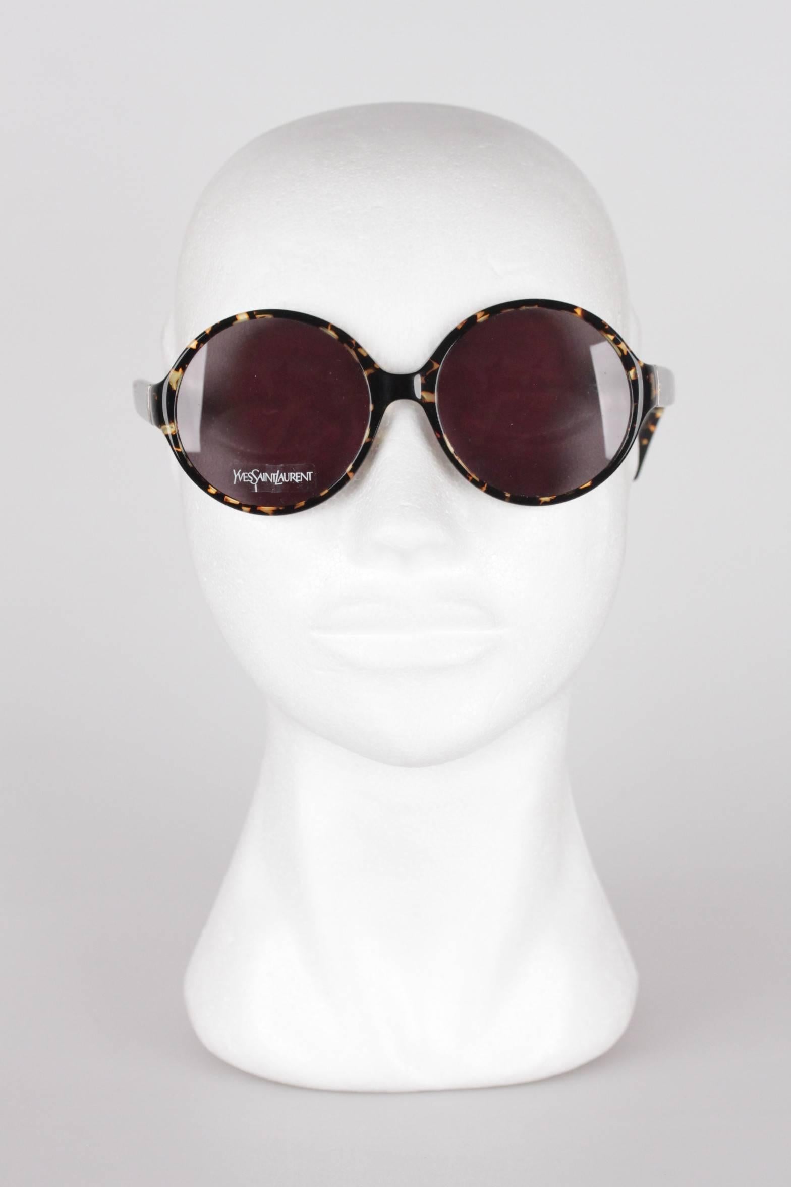 saint laurent 56mm round sunglasses