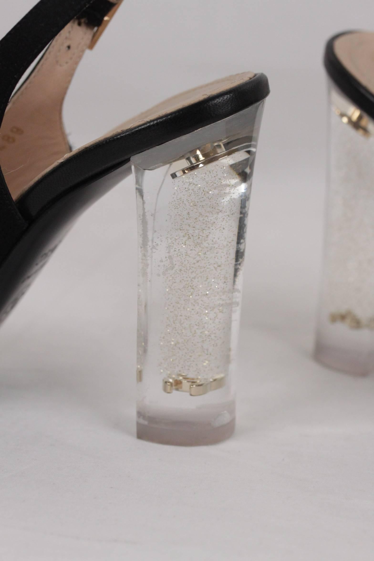 chanel lucite heels