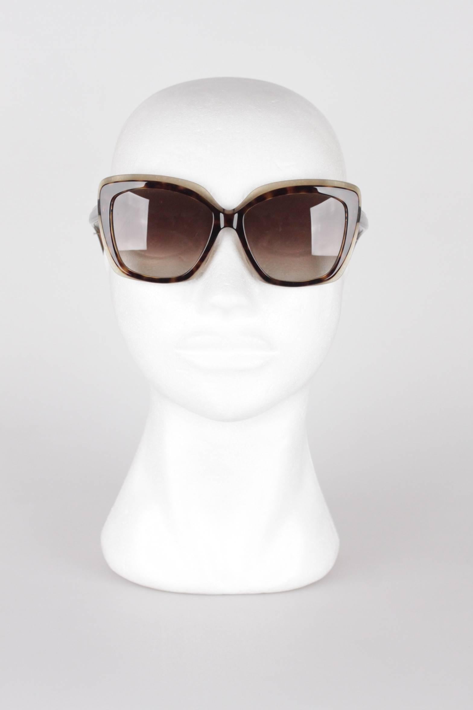 EMILIO PUCCI Brown OVERSIZED Sunglasses EP720S 57/16 244 NEW, MINT & BOXED 5
