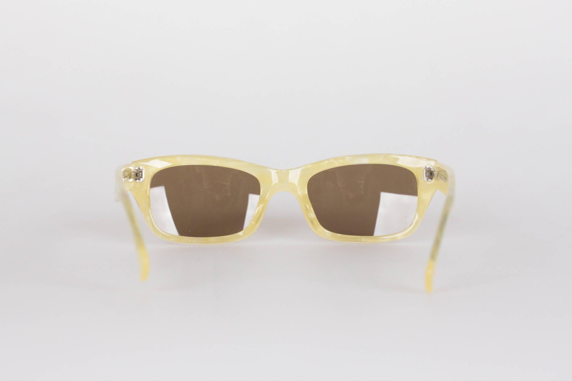ALAIN MIKLI Paris Vintage HONEY unisex Sunglasses frame 3133 col 2103 50mm In Excellent Condition In Rome, Rome