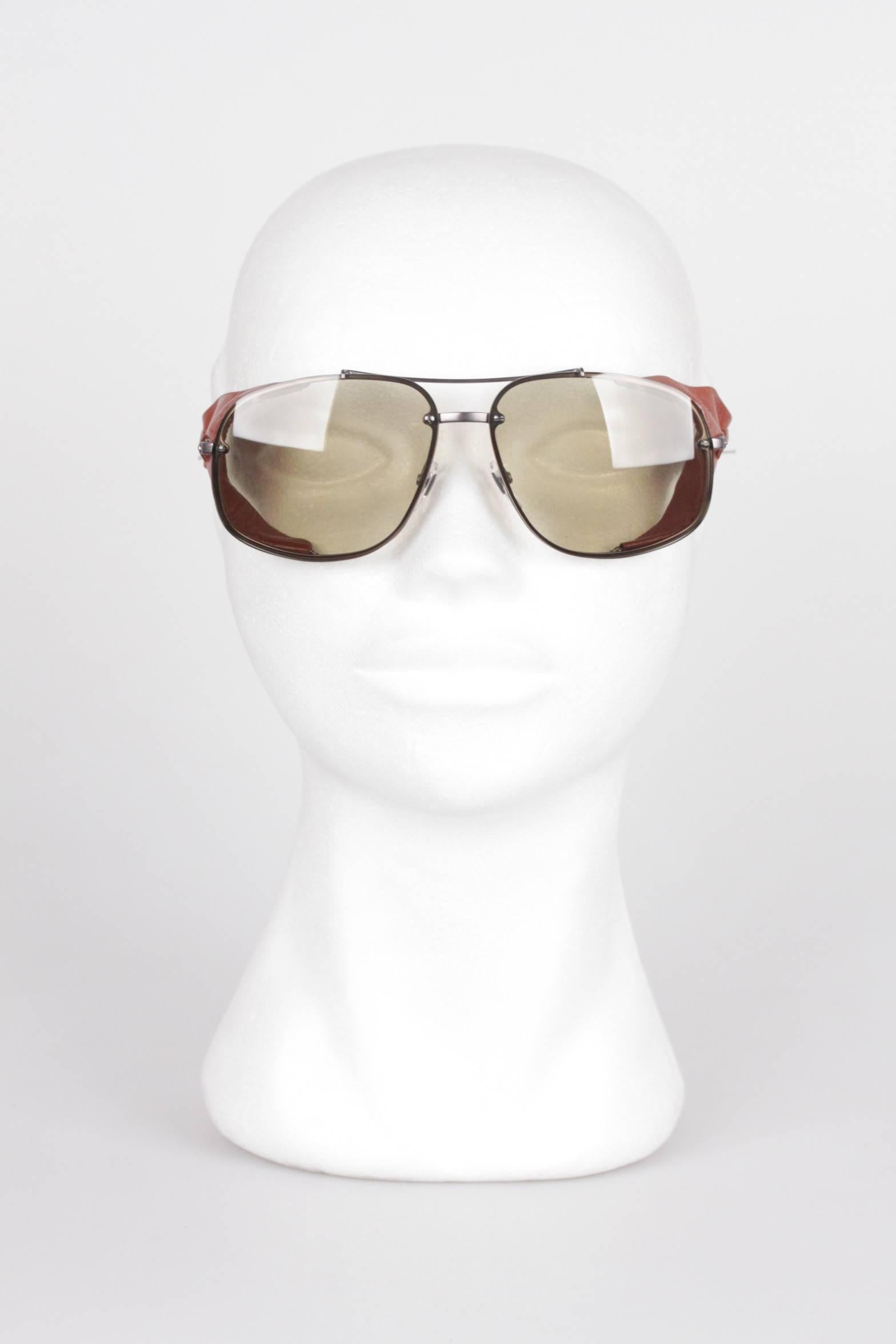 sunglasses with leather side shields