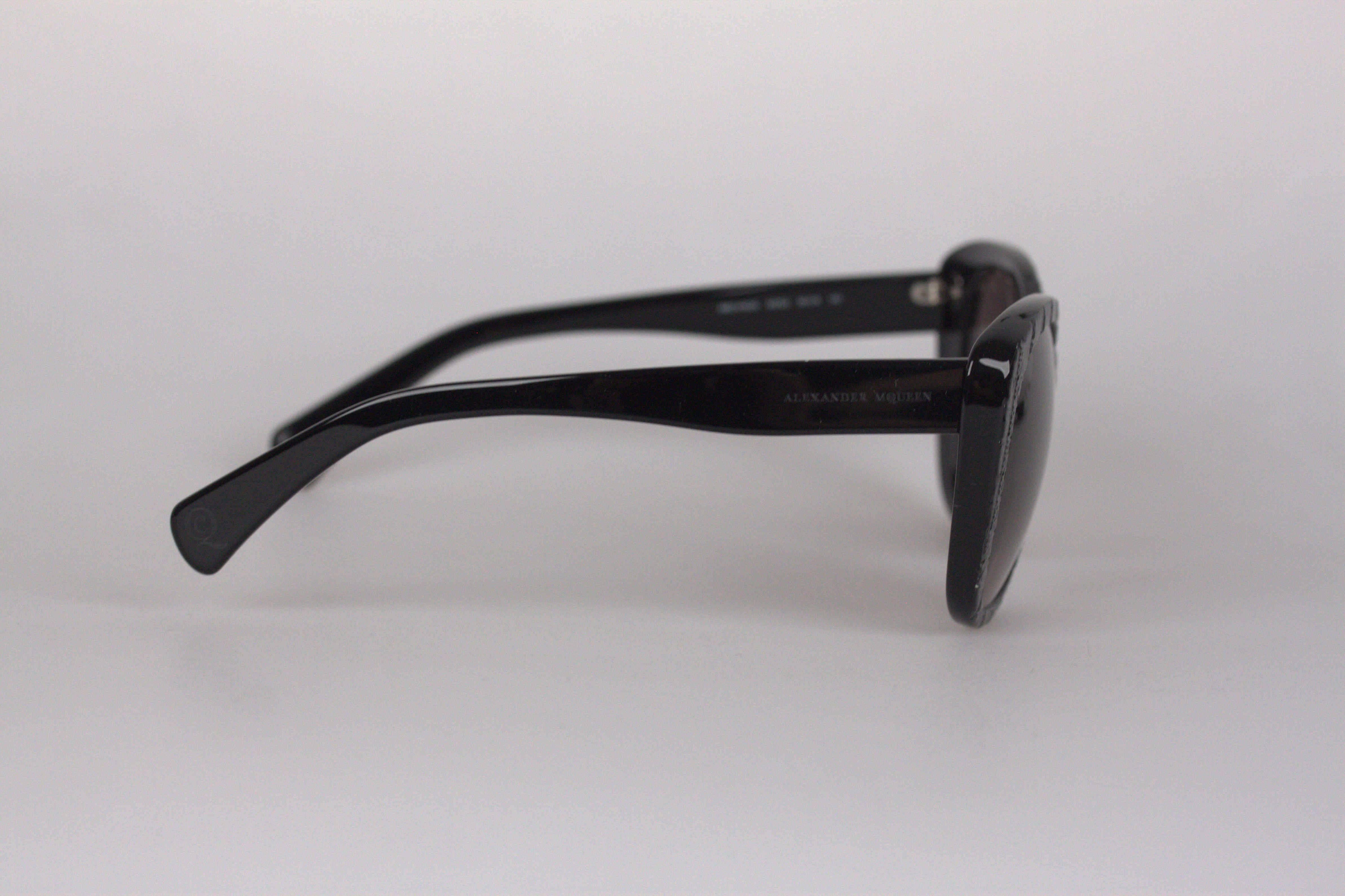 ALEXANDER MCQUEEN Black Sunglasses AMQ 4193/S 56mm NEW MINT BOXED 1