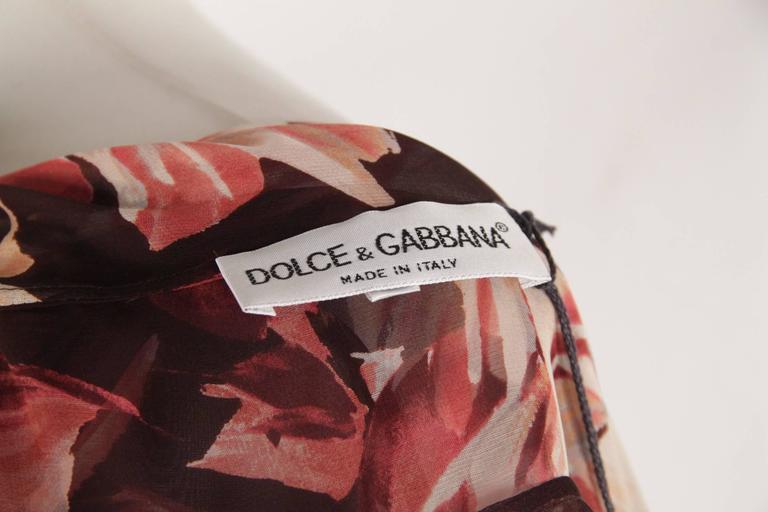 DOLCE and GABBANA Silk Floral MAXI CAMI DRESS with Matching OVERCOAT ...