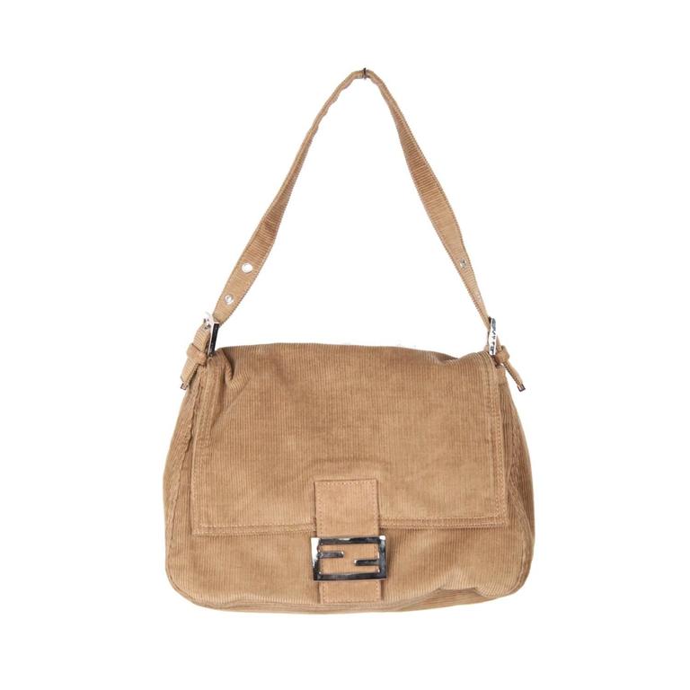 FENDI Beige Corduroy MAMA BAG Shoulder Bag For Sale at 1stDibs | fendi ...