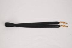HERMES Black Grained Leather SHOULDER STRAP for Kelly Bag