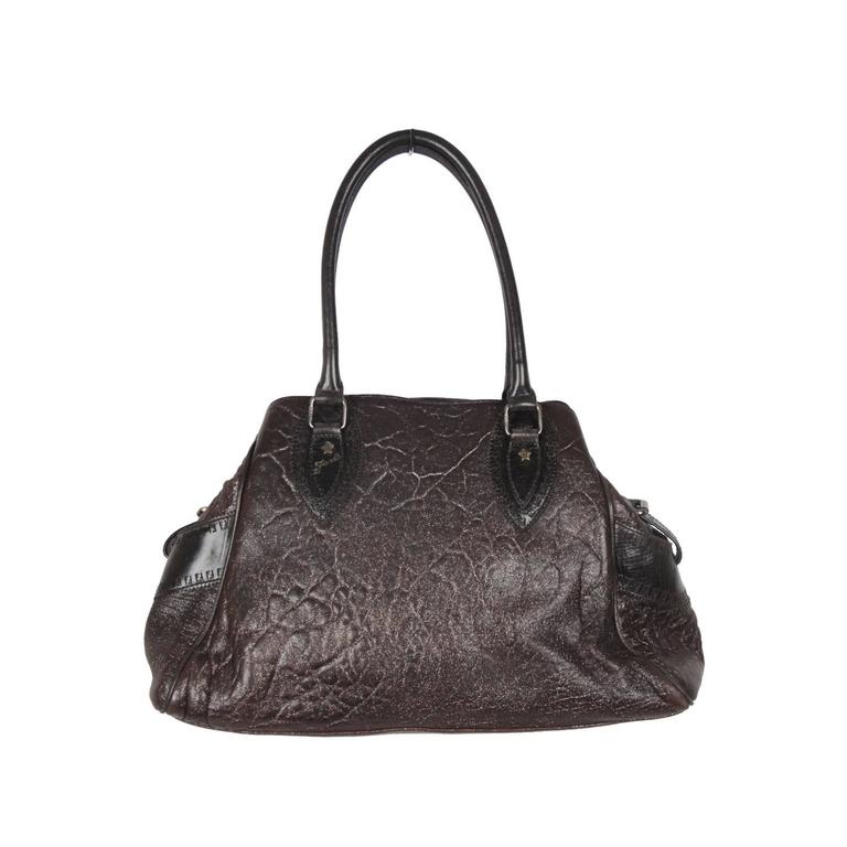 Authentic FENDI Brown Metallic Leather BAG DE JOUR BAG Tote SATCHEL For  Sale at 1stDibs | fendi de jour bag, fendi bag de jour, fendi du jour bag