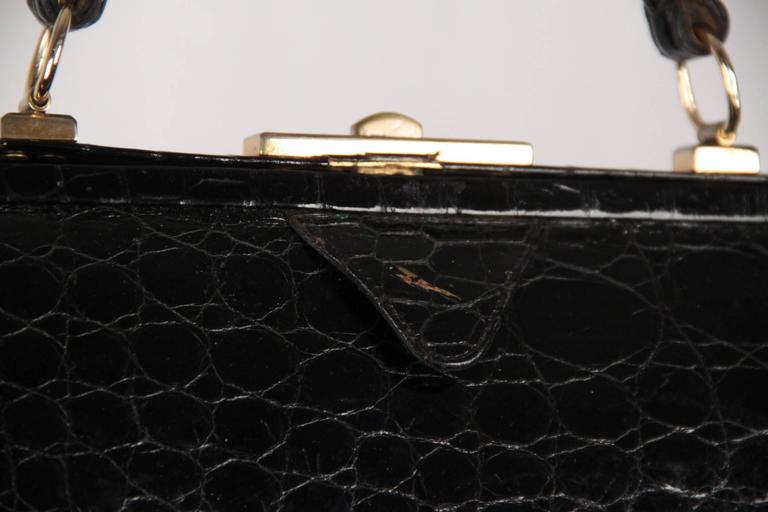VINTAGE Black Leather Handbag w/ BOTTOM Compartment at 1stDibs | purse with bottom  compartment, handbag with bottom compartment, bags with bottom compartment