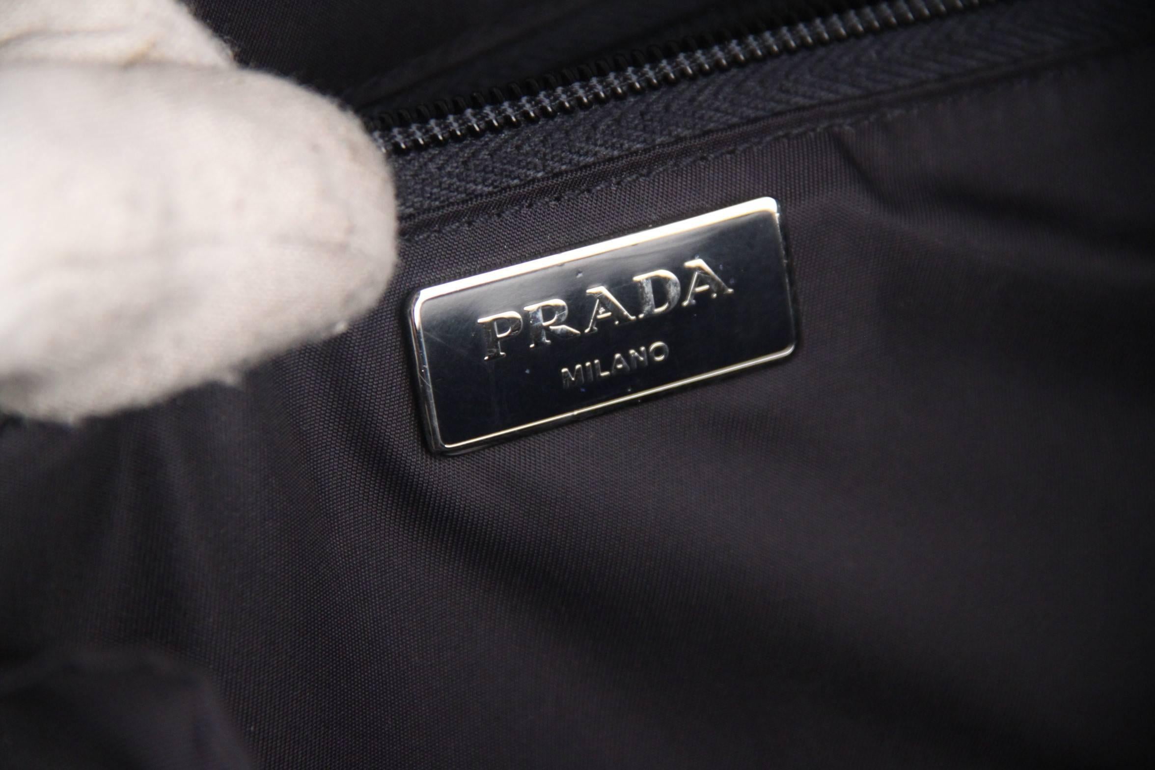 PRADA Navy Blue Nylon Canvas DOUBLE BUCKLE BACKPACK 4