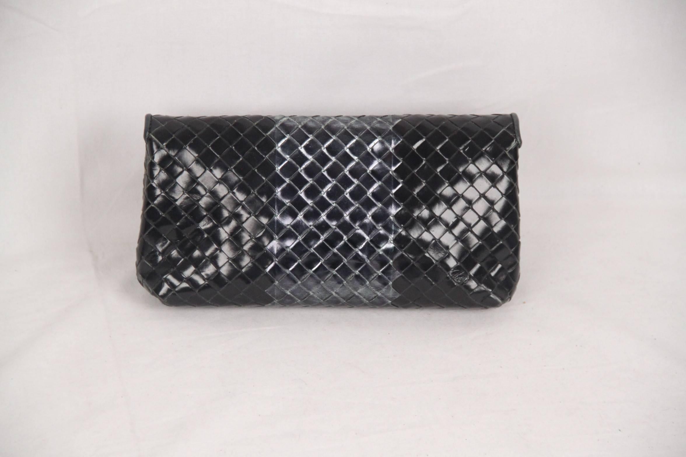 Women's BOTTEGA VENETA Metallic INTRECCIATO Leather CLUTCH Pouch