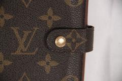 LOUIS VUITTON Brown Monogram Canvas SMALL 6 RING AGENDA COVER