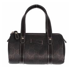 GUCCI Brown Monogram Canvas MINI JOY BOSTON BAG 8