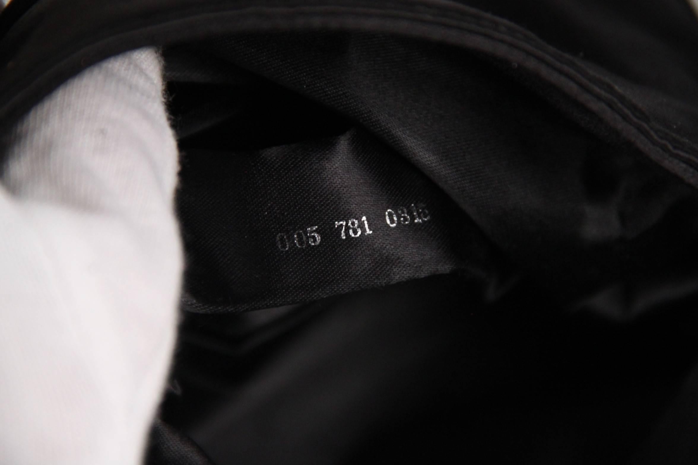 GUCCI Black Satin Fabric SMALL HANDBAG Evening Bag w/ BAMBOO Handle 6