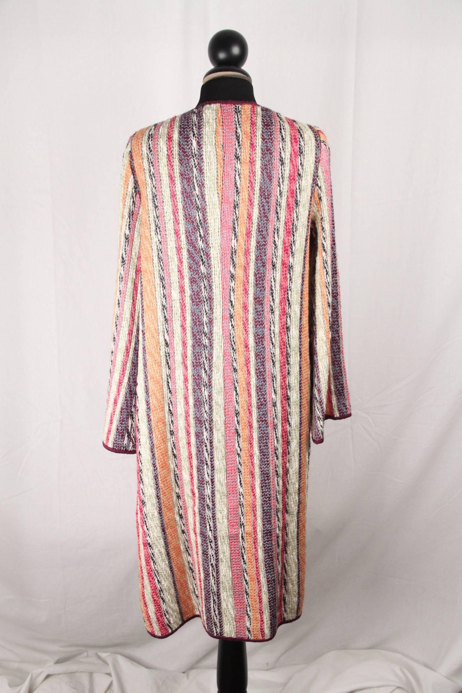 Women's MISSONI Muticolor Knitted Silk Blend COAT