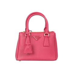PRADA Pink FUXIA SAFFIANO LUX Leather MINI TOTE Satchel 1BH907