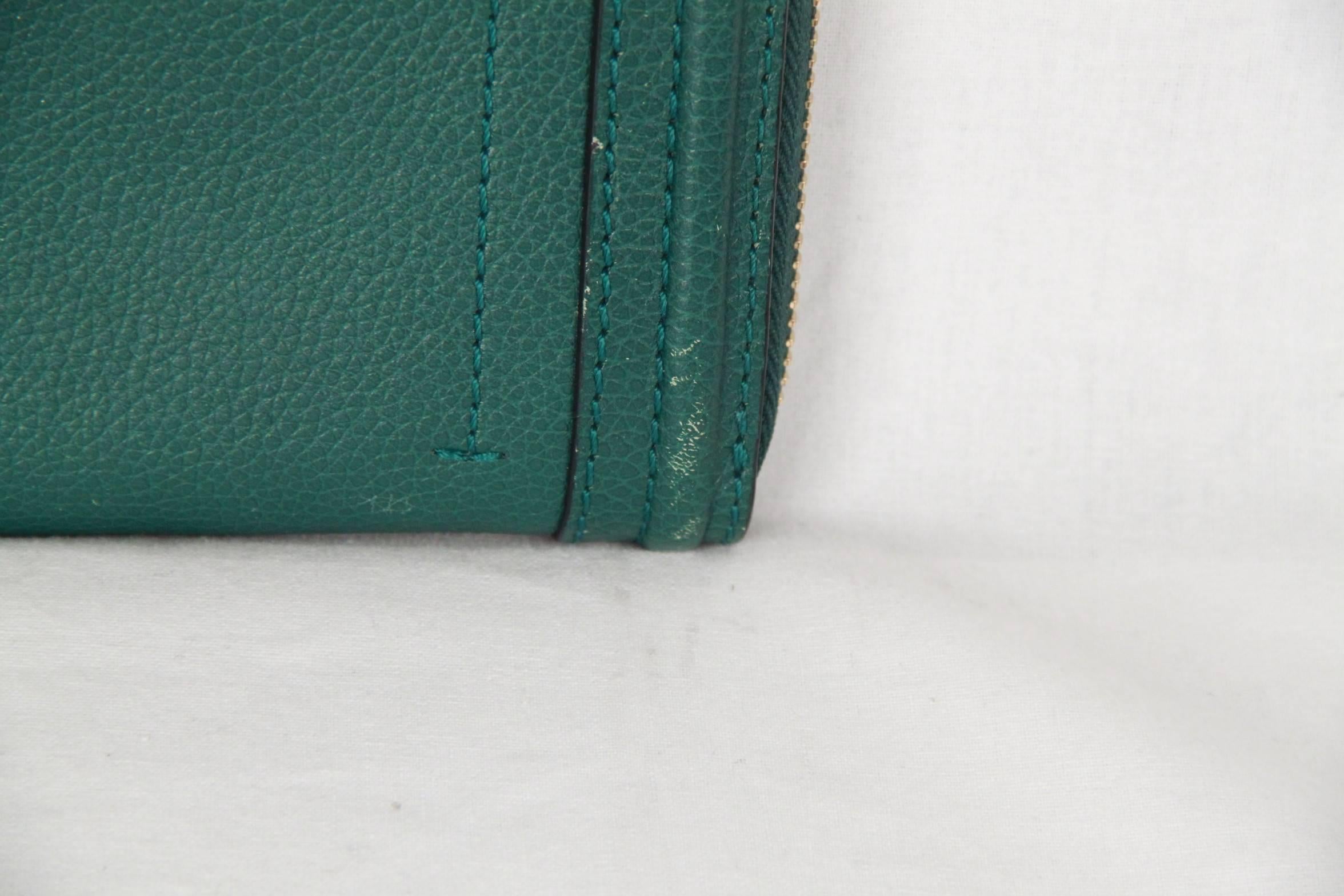chloe green wallet