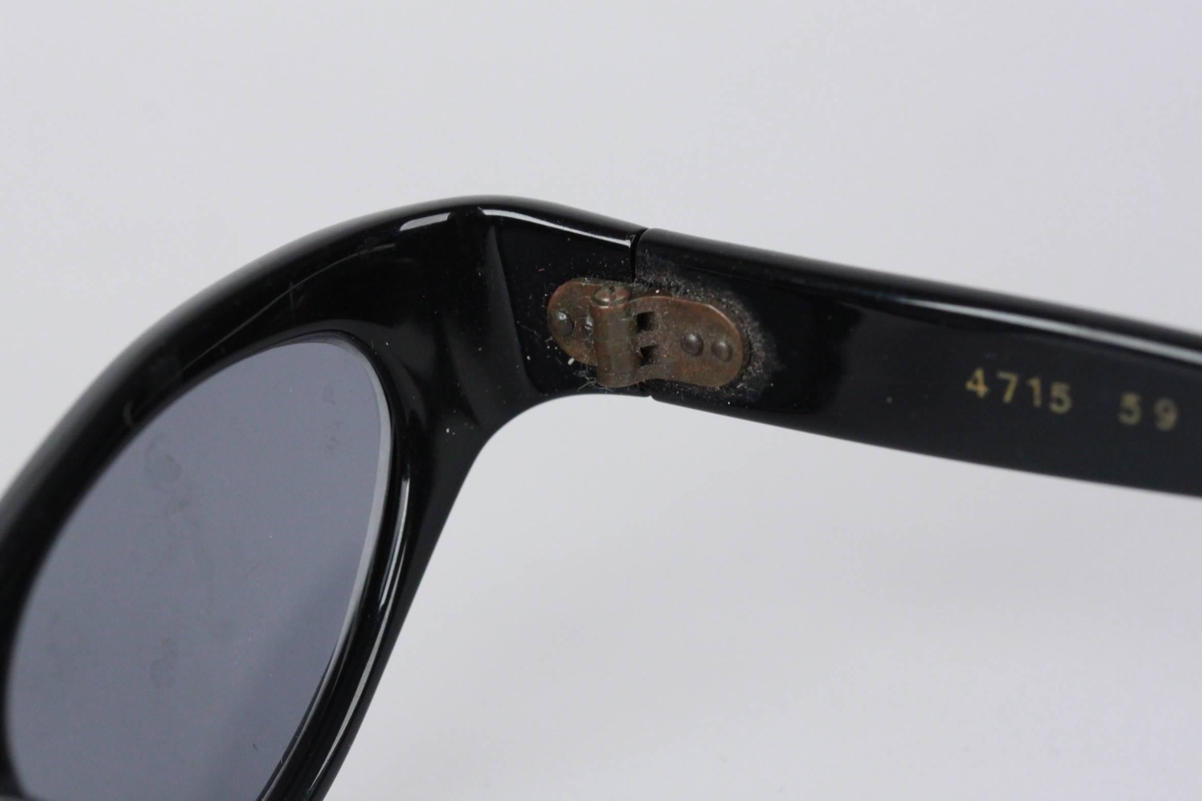 Vintage 1950s Cat-Eye Swank Sunglasses 4715 46/20 with Rhinestones 3